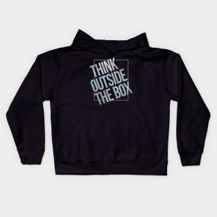 Think outside the box Kids Hoodie